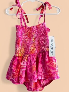 Blue Ginger Toddler Girls' Sunsuit Swimsuit NWT Size 18 months